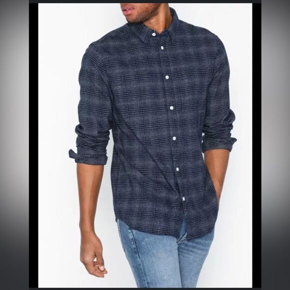 Goodfellow and Co. Gingham Button Down Shirt Sz L - Picture 1 of 9